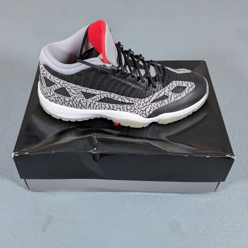 Jordan Air Jordan 11 Retro Low IE Mens 11.5 Black Cement Grey Fire Red